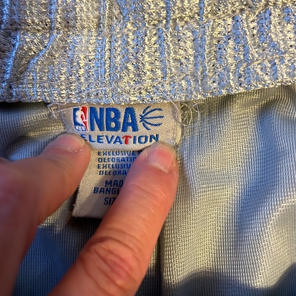 VINTAGE NBA Elevation Shorts Mens M Gray Basketball Pockets Drawstring - Picture 3 of 7